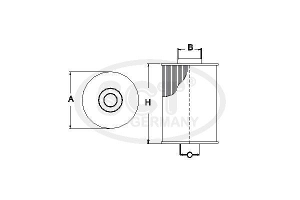 SCT GERMANY Polttoainesuodatin SC 7062 P